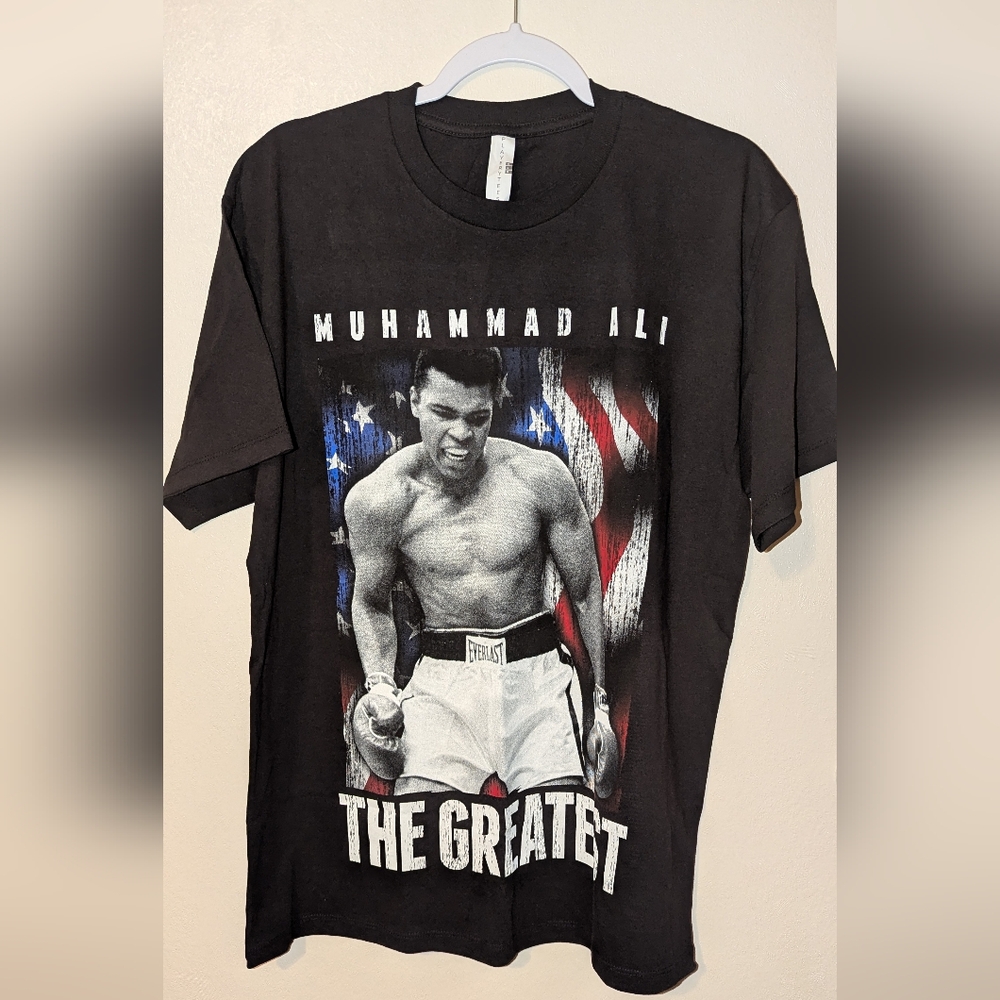 Everlast Black Muhammad Ali Graphic T-Shirt Black Size Large NWOT